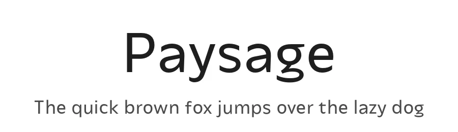 Paysage by Anton Moglia — Sans Serif Font