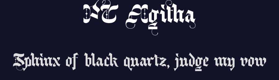 PC Agitha by Prio Nurokhim Aji — Display Font — thumbnail 2