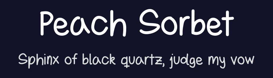 Peach Sorbet — Script Handwritten Font — thumbnail 2