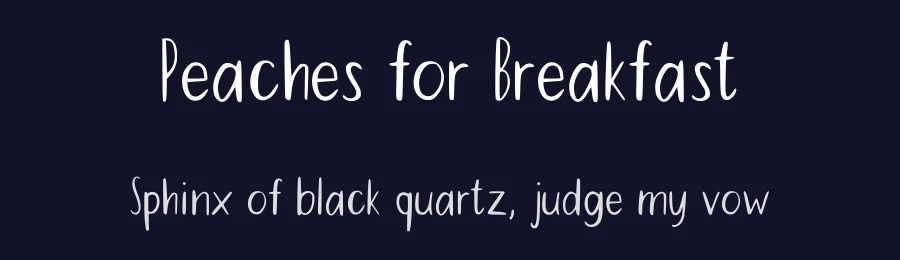 Peaches for Breakfast — Script Handwritten Font — thumbnail 2