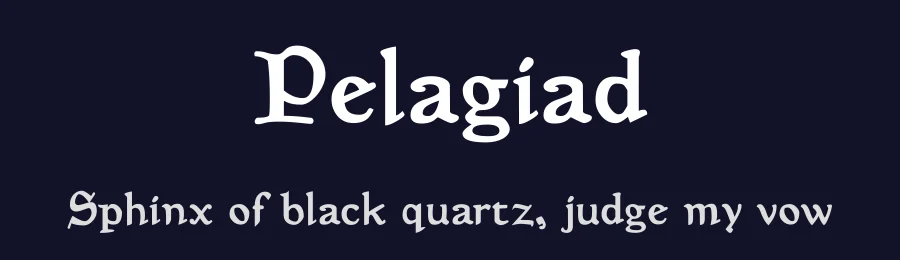 Pelagiad — Slab Serif Font — thumbnail 2