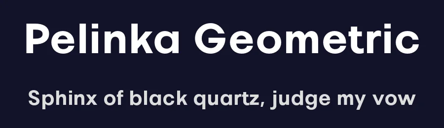 Pelinka Geometric by Anwar Patihan — Sans Serif Font — thumbnail 2