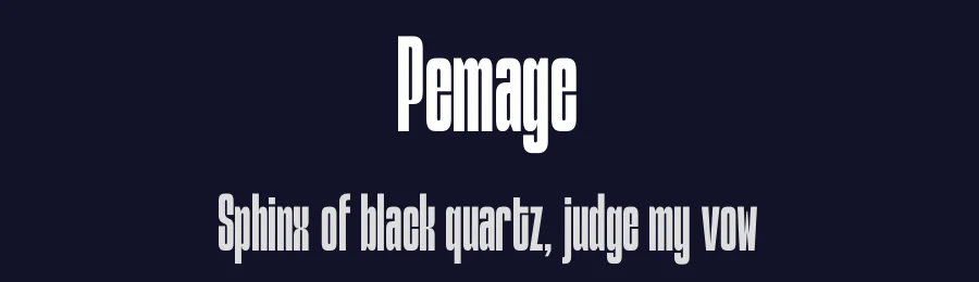 Pemage by Zafira Type 2025 — Sans Serif Font — thumbnail 2