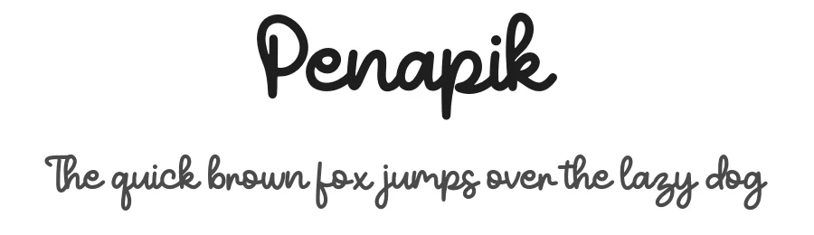 Penapik by Forberas — Script Handwritten Font