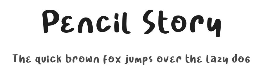 Pencil Story by Lettersweet — Script Handwritten Font