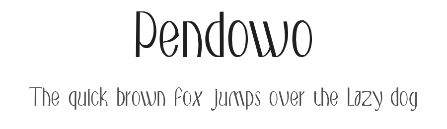 Pendowo by Yesaya Amnestian — Display Font