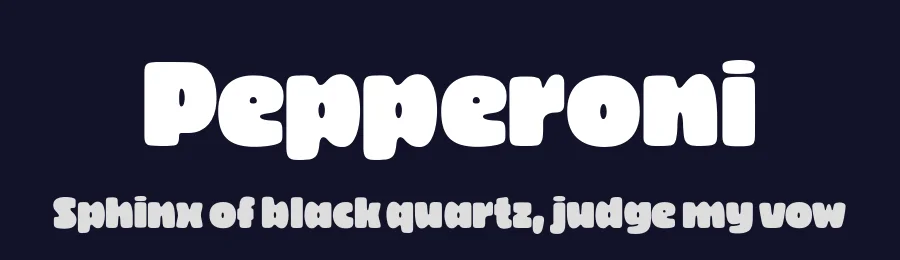 Pepperoni by Nicola Manzari, Bruno Pierini — Sans Serif Font — thumbnail 2