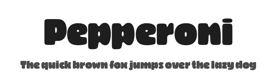 Pepperoni by Nicola Manzari, Bruno Pierini — Sans Serif Font