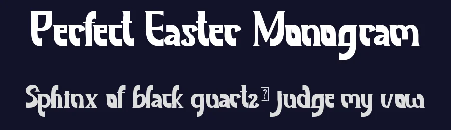Perfect Easter Monogram by Yoga Letter 2025 (Isroni Yoga Prasetya) — Display Font — thumbnail 2