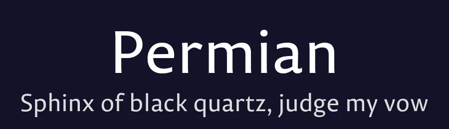 Permian by Ilya Ruderman — Sans Serif Font — thumbnail 2
