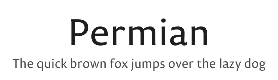 Permian by Ilya Ruderman — Sans Serif Font