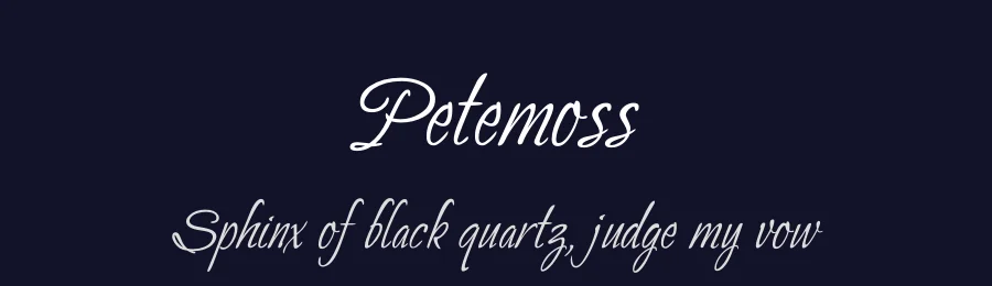 Petemoss by Robert E. Leuschke — Script Handwritten Font — thumbnail 2