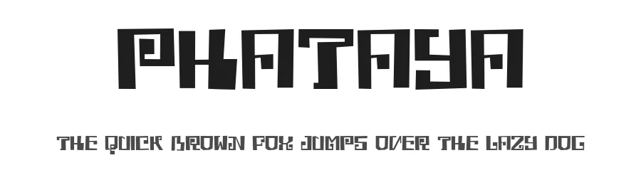 Phataya by Sahirul Iman, Semarang — Display Font