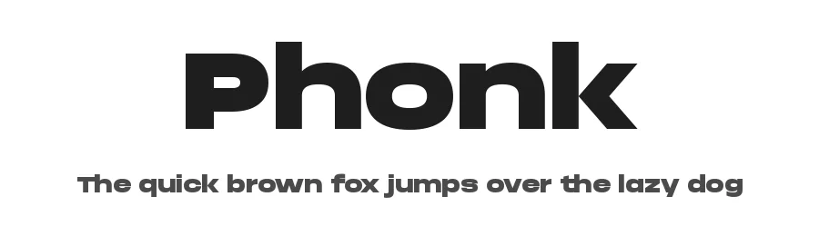 Phonk by Slava Antipov β Sans Serif Font