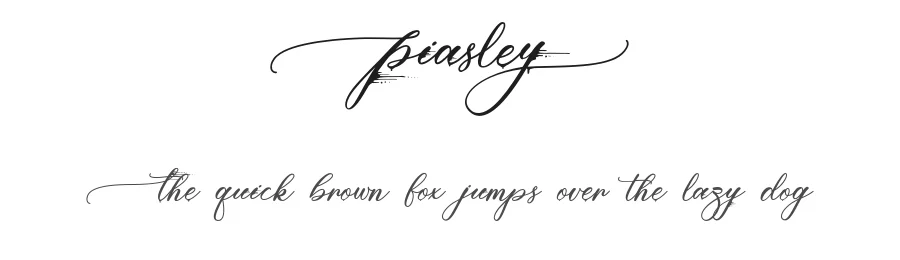 Piasley by Typhoon Type - Suthi Srisopha — Script Handwritten Font