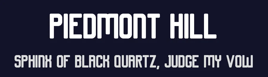 Piedmont Hill — Sans Serif Font — thumbnail 2