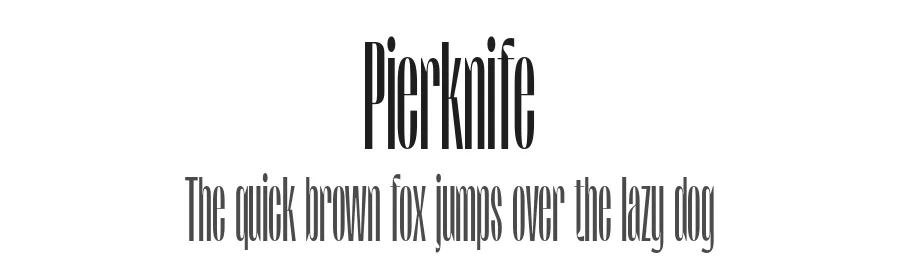 Pierknife by Jolicia Type Foundry — Display Font