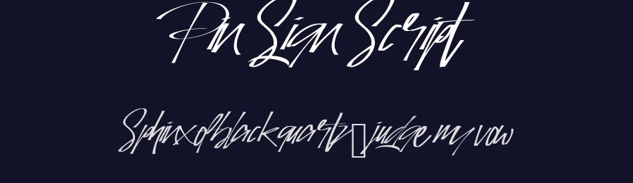 Pin Sign Script — Script Handwritten Font — thumbnail 2