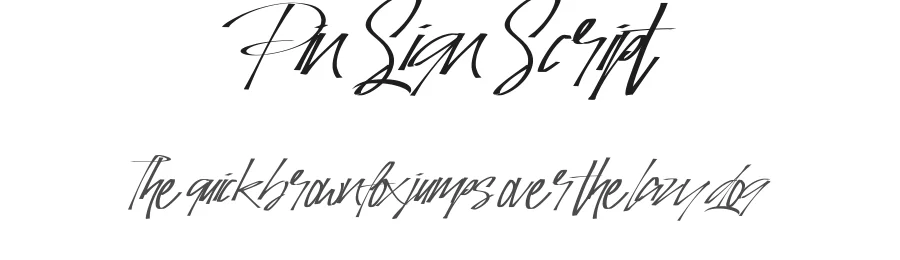 Pin Sign Script — Script Handwritten Font