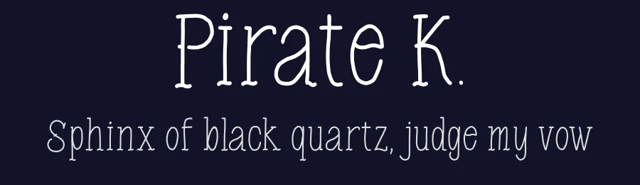 Pirate K. by Alessio Azzolini — Script Handwritten Font — thumbnail 2