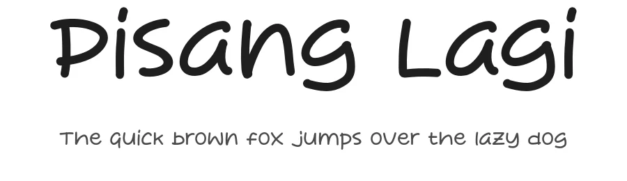 Pisang Lagi by Khurasan — Script Handwritten Font