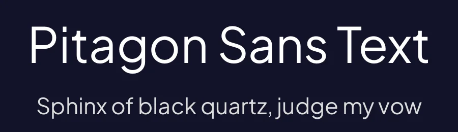 Pitagon Sans Text by Travis Tran — Sans Serif Font — thumbnail 2