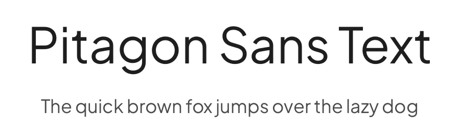 Pitagon Sans Text by Travis Tran — Sans Serif Font