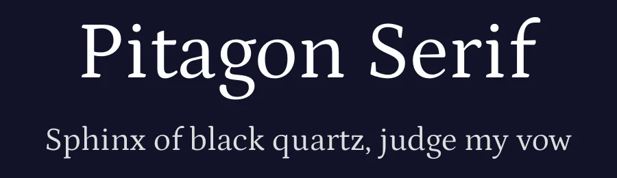 Pitagon Serif by Travis Tran — Serif Font — thumbnail 2