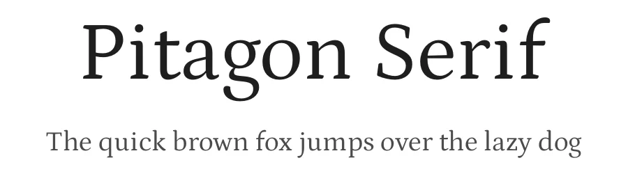 Pitagon Serif by Travis Tran — Serif Font