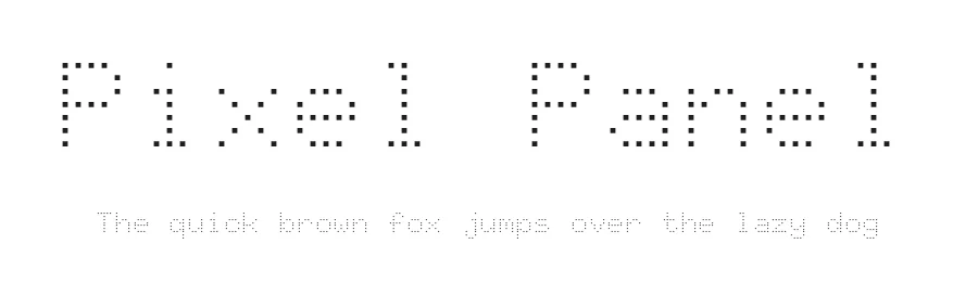 Pixel Panel by Óliver Lalan — Display Font