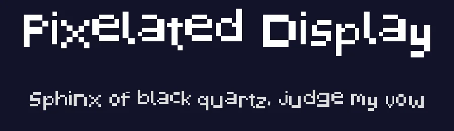 Pixelated Display by Khairil Anwar — Display Font — thumbnail 2