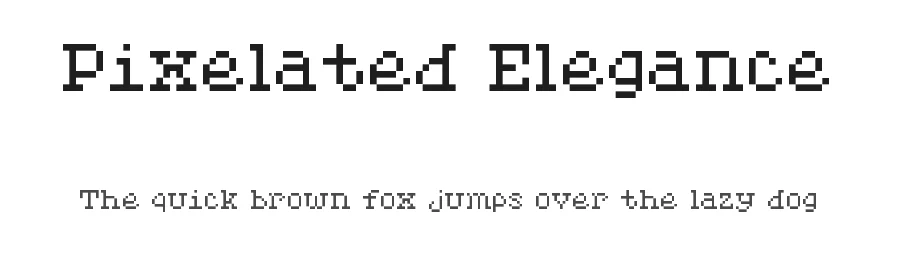 Pixelated Elegance