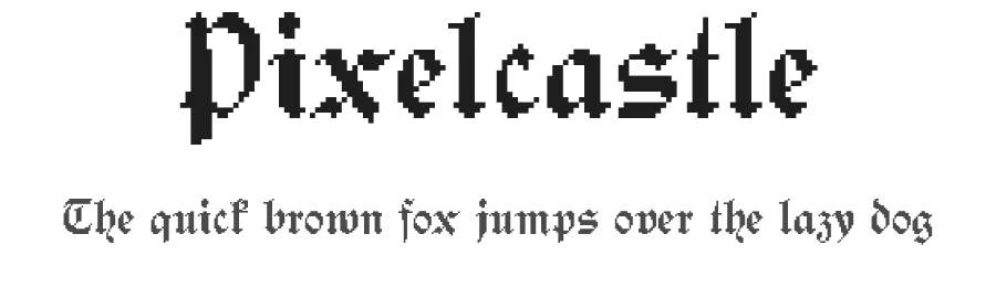 Pixelcastle by Leonhard Katschner — Display Font