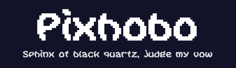 Pixhobo by Piotrkowy — Display Font — thumbnail 2