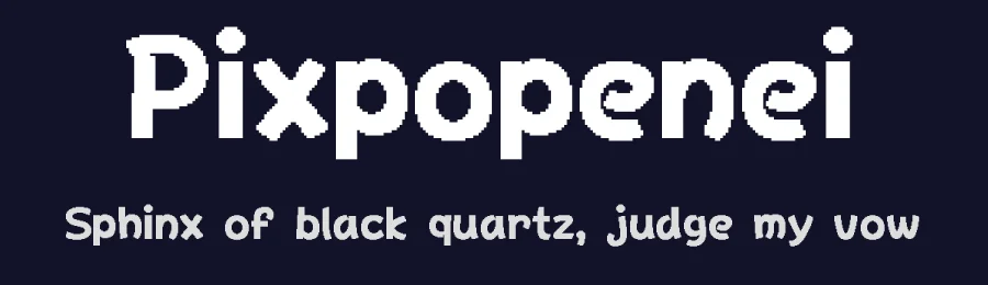 Pixpopenei by Piotrkowy — Display Font — thumbnail 2
