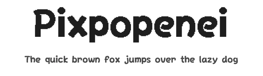 Pixpopenei by Piotrkowy β Display Font