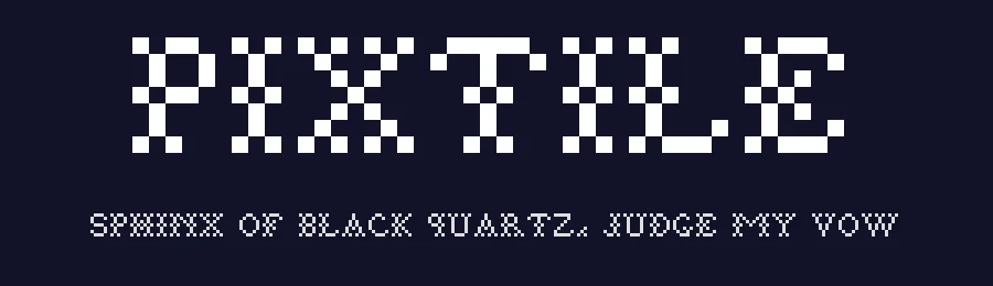 Pixtile by GGBotNet — Display Font — thumbnail 2
