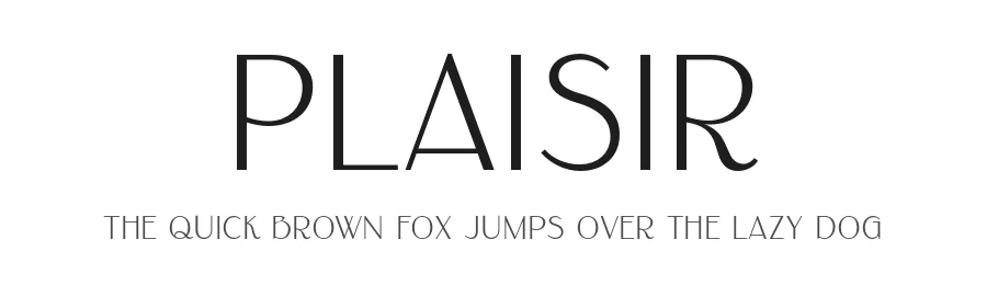 Plaisir by Justin Penner — Sans Serif Font