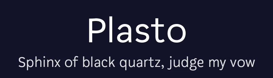 Plasto by Eko Bimantara — Sans Serif Font — thumbnail 2