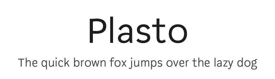 Plasto by Eko Bimantara — Sans Serif Font