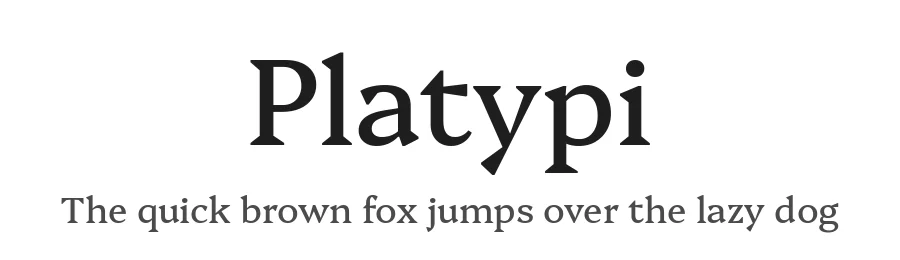 Platypi by David Sargent — Serif Font