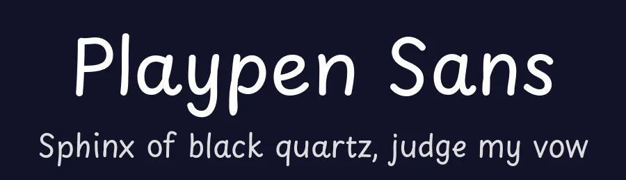 Playpen Sans by Laura Meseguer, Veronika Burian, José Scaglione — Script Handwritten Font — thumbnail 2