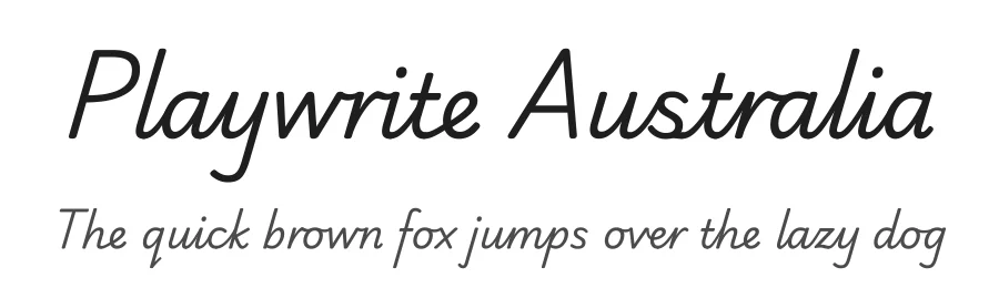 Playwrite Australia