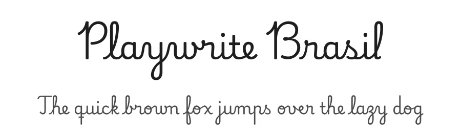 Playwrite Brasil