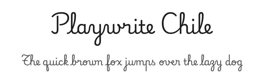 Playwrite Chile