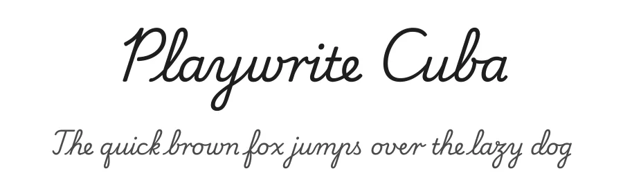 Playwrite Cuba