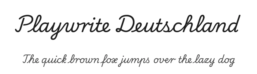 Playwrite Deutschland