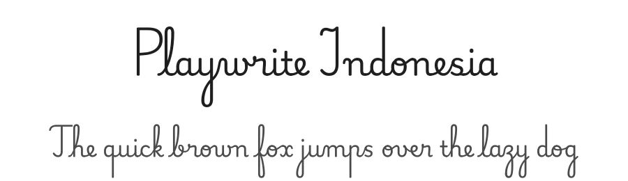 Playwrite Indonesia