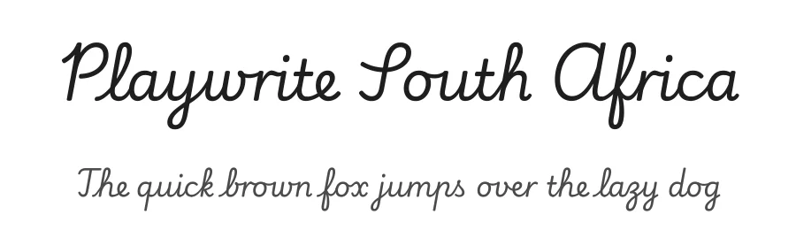 Playwrite South Africa