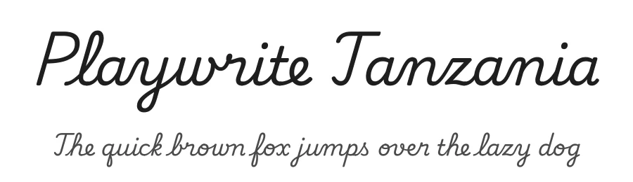 Playwrite Tanzania